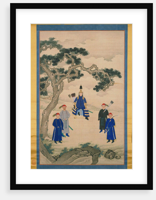 The Kangxi Emperor in Martial Attire. Hanging scroll, Second Half of the 17th cen by Anonymous