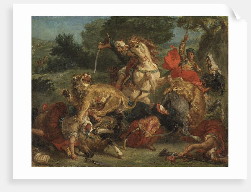 The Lion Hunt, 1855 by Anonymous