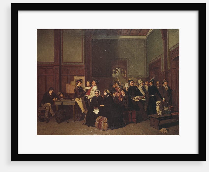 Third Class Waiting Room, 1865 by Anonymous