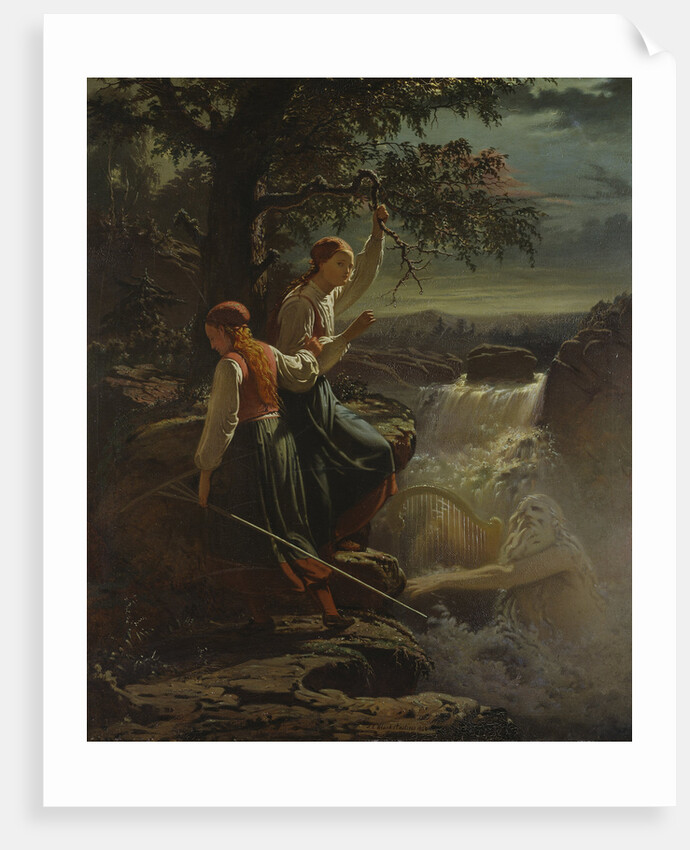 Two Peasant Girls listening to the Playing of the Water Sprite, 1860 by Anonymous