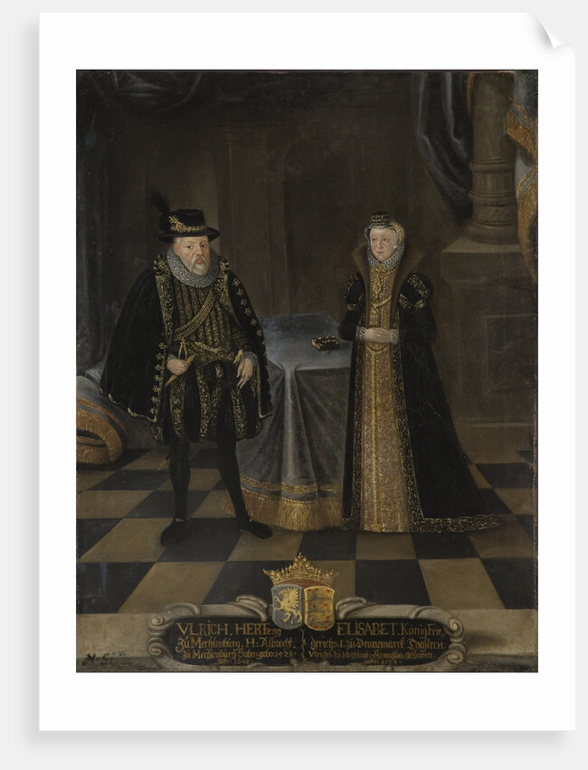 Portrait of Ulrich III, Duke of Mecklenburg and Elizabeth of Denmark, Duches by Anonymous