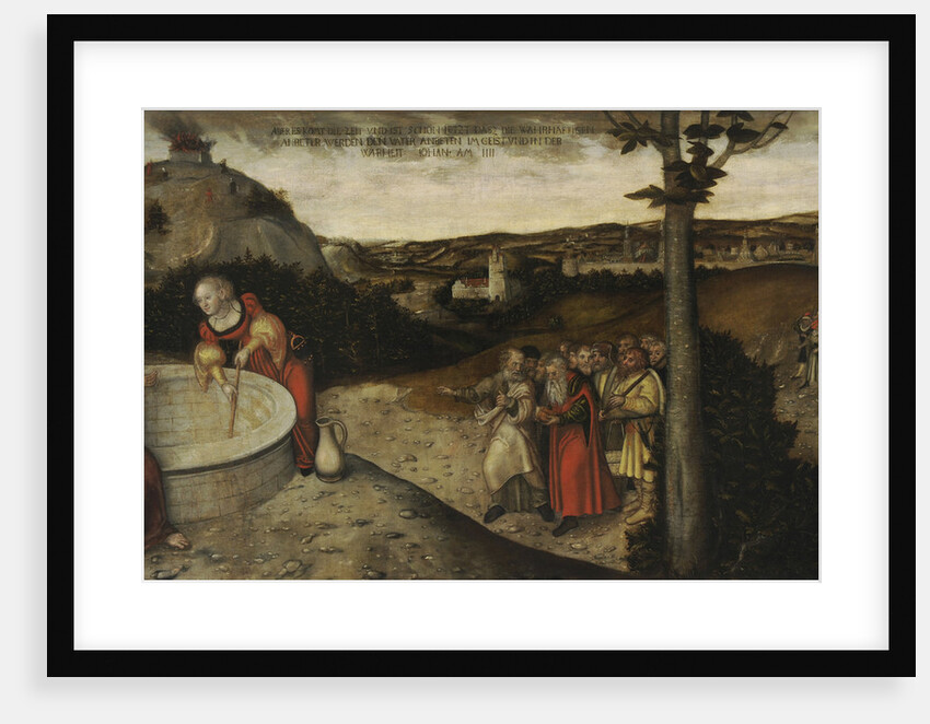 Christ and the Samaritan Woman at Jacobs Well, ca 1552 by Anonymous