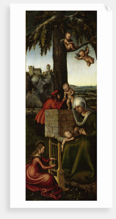The Education of the Virgin Mary. Altarpiece of the Virgin (right wing), 1510-1515 by Anonymous