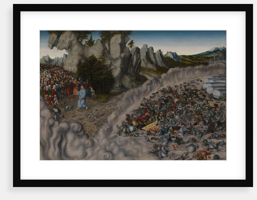 The Crossing of the Red Sea (Pharaohs Hosts engulfed in the Red Sea), 1530 by Anonymous