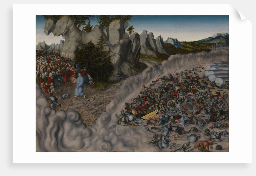 The Crossing of the Red Sea (Pharaohs Hosts engulfed in the Red Sea), 1530 by Anonymous
