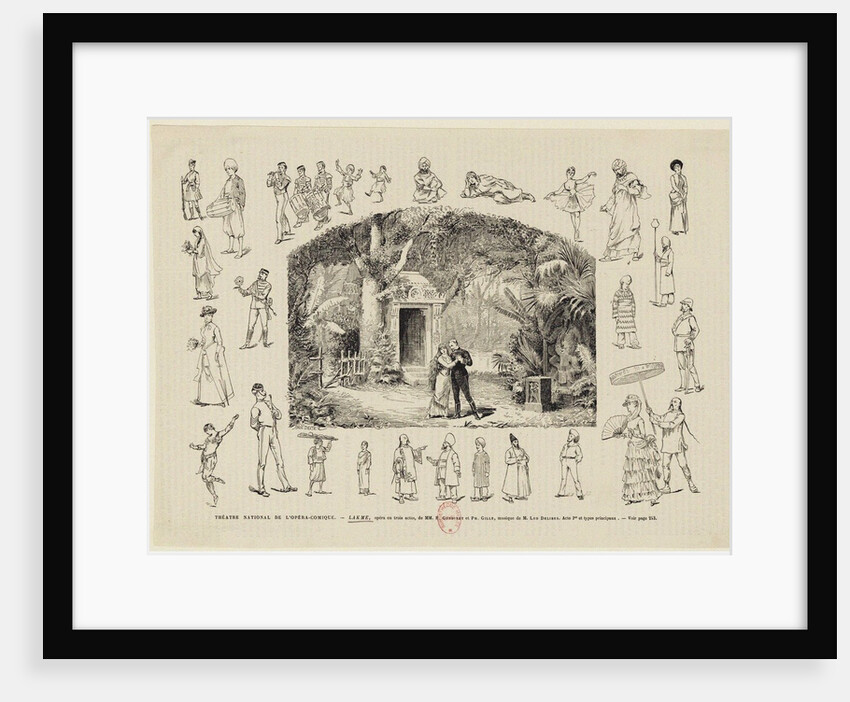 Opera Lakmé by Léo Delibes in the Théâtre national de lopéra-comique, 1883 by Anonymous