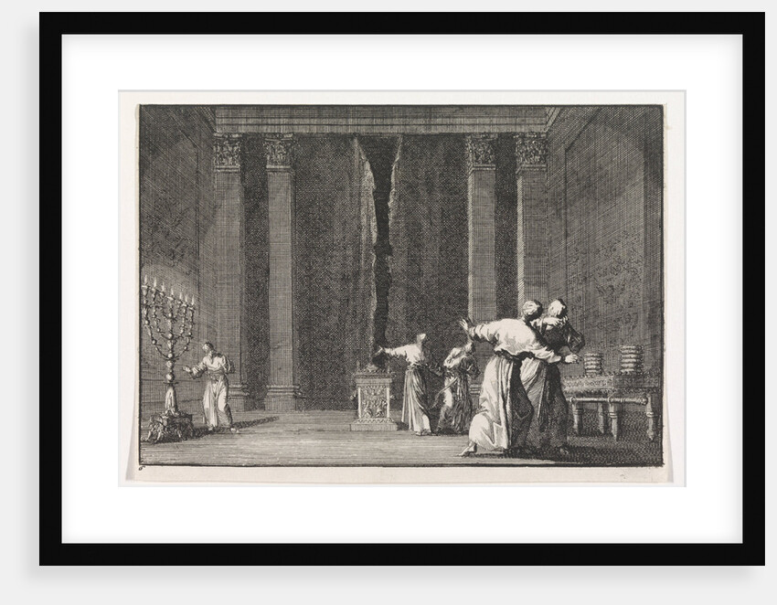 The Tearing of the Temple Curtain (The Curtain of the Temple Was Torn in Two), 1703 by Anonymous