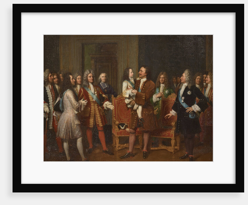 Louis XV Visiting Peter I the Great at the Hôtel de Lesdiguieres, 10th May 1717, First half of the 1 by Anonymous