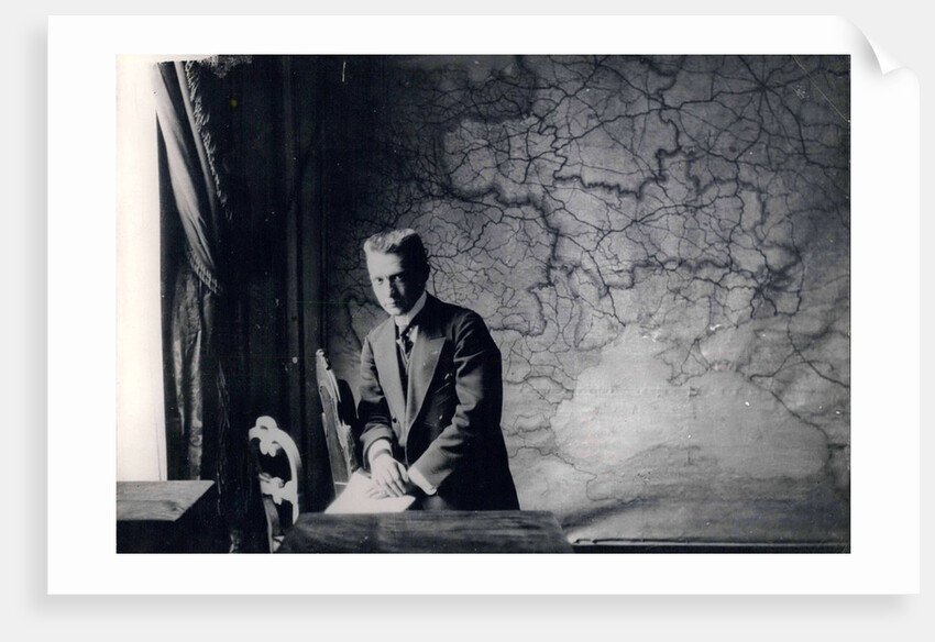 Prime Minister of the Russian Provisional Government Alexander Kerensky in his bureau in the Winter by Anonymous