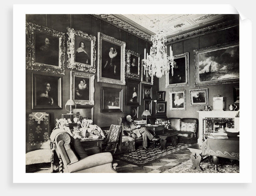 Paul Sinebrychoff in his study, 1910s by Anonymous