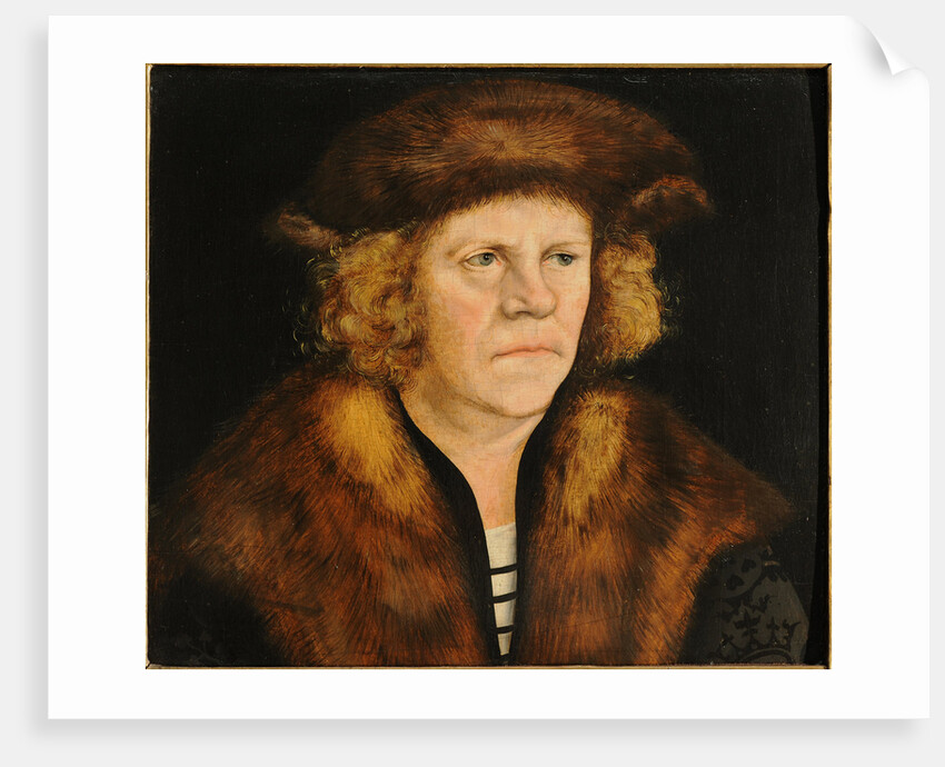 Portrait of a man in a fur beret, c. 1510 by Anonymous