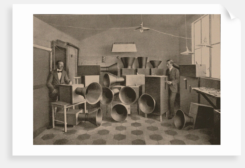 Intonarumori. Luigi Russolo and Ugo Piatti in the Studio in Milan by Anonymous