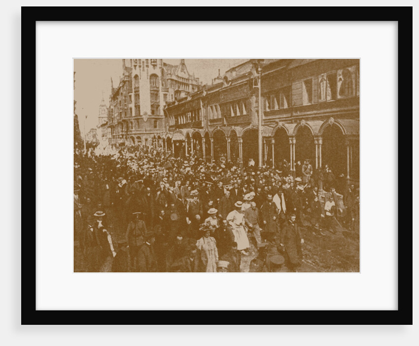 Funeral procession of Nikolai Rimsky-Korsakov in Petersburg, 1908 by Anonymous