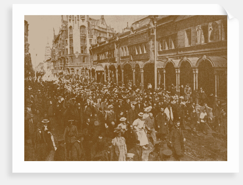 Funeral procession of Nikolai Rimsky-Korsakov in Petersburg, 1908 by Anonymous