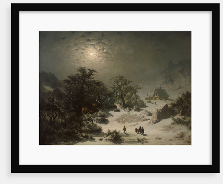 Winter Night, 1857 by Anonymous