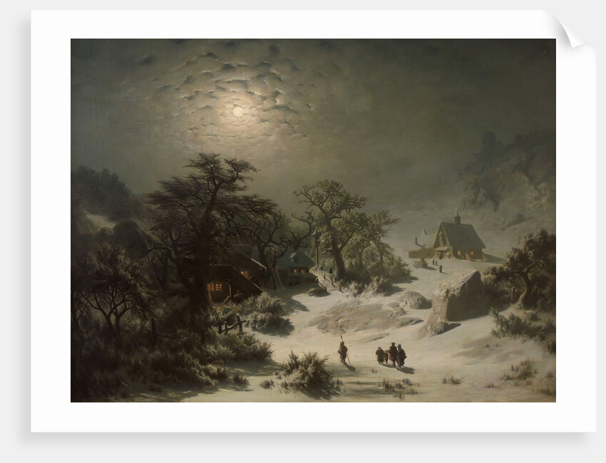 Winter Night, 1857 by Anonymous