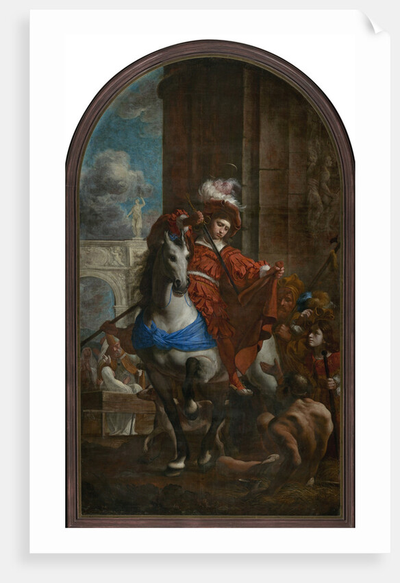 Saint Martin and a beggar, after 1650 by Anonymous
