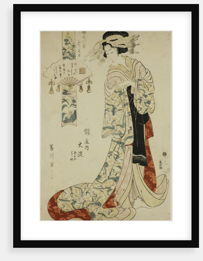 The Courtesan Oyodo of the Tsuruya House, 1818 by Anonymous