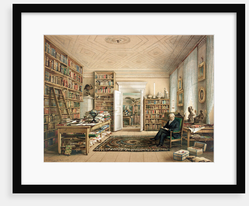 Alexander von Humboldt at his Library, 1856 by Anonymous