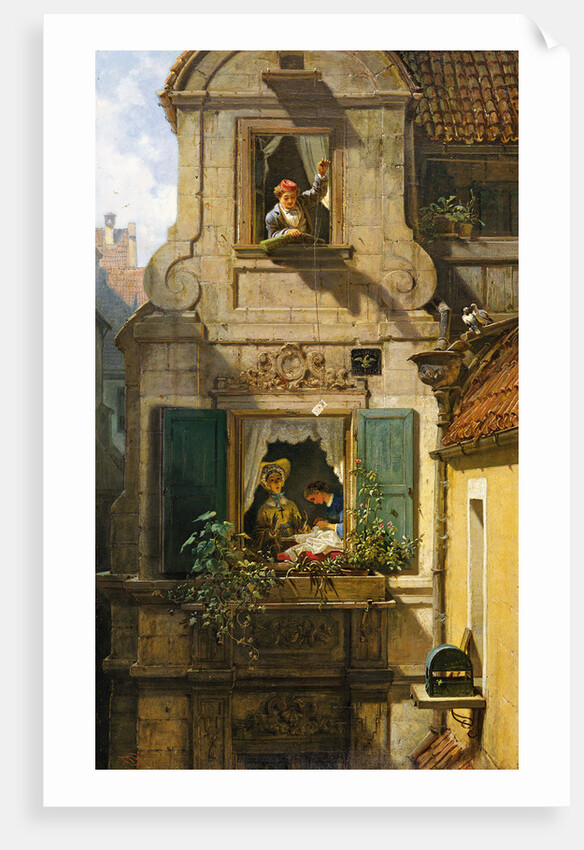 The Intercepted Love Letter, ca 1855 by Anonymous