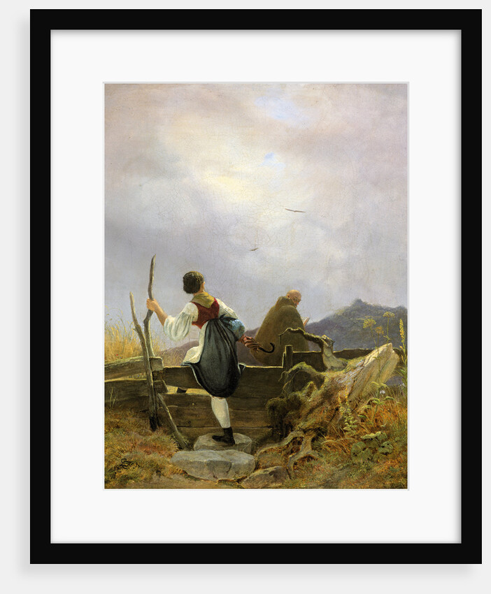 Dairymaid and Monk, 1838 by Anonymous