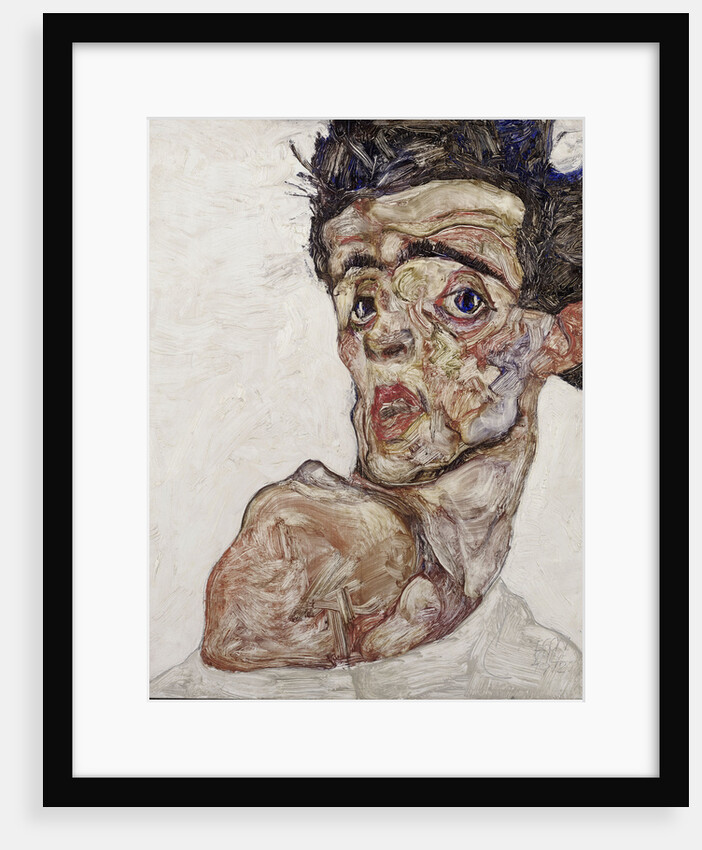 Self-Portrait with Raised Bare Shoulder, 1912 by Anonymous