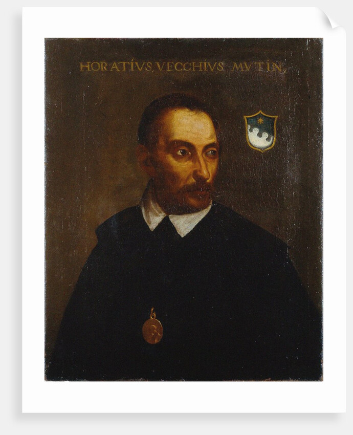 Portrait of the composer Orazio Vecchi, ca. 1587-1596 by Anonymous