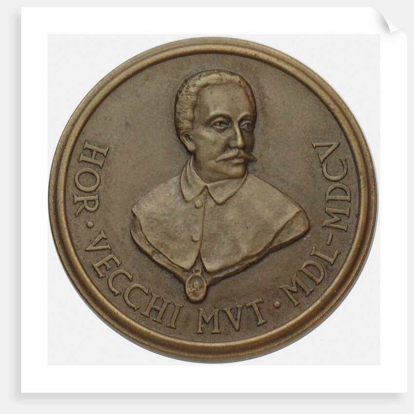 Orazio Vecchi Commemorative 400th Birthday Medal, 1950 by Anonymous