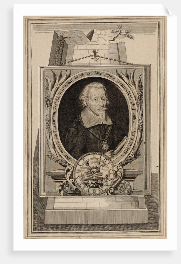 Portrait of the composer Heinrich Schütz, 1672 by Anonymous
