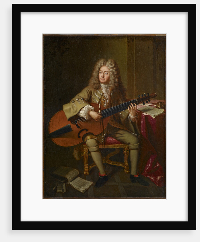 Portrait of the composer Marin Marais, 1704 by Anonymous