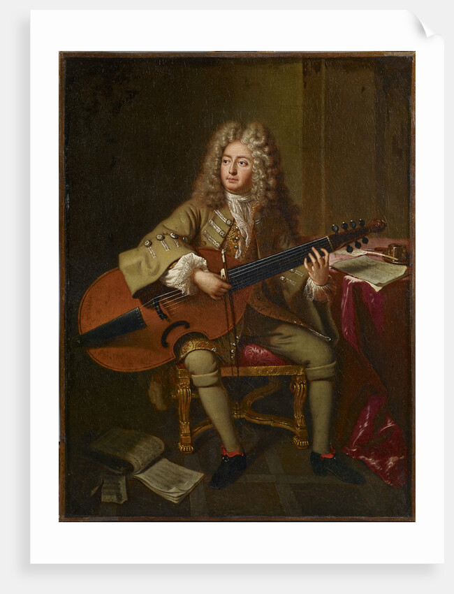 Portrait of the composer Marin Marais, 1704 by Anonymous