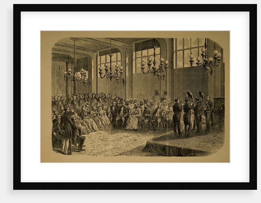 Concert of Adolphe Sax in presence of the Emir Abd-el-Kader, 1865 by Anonymous