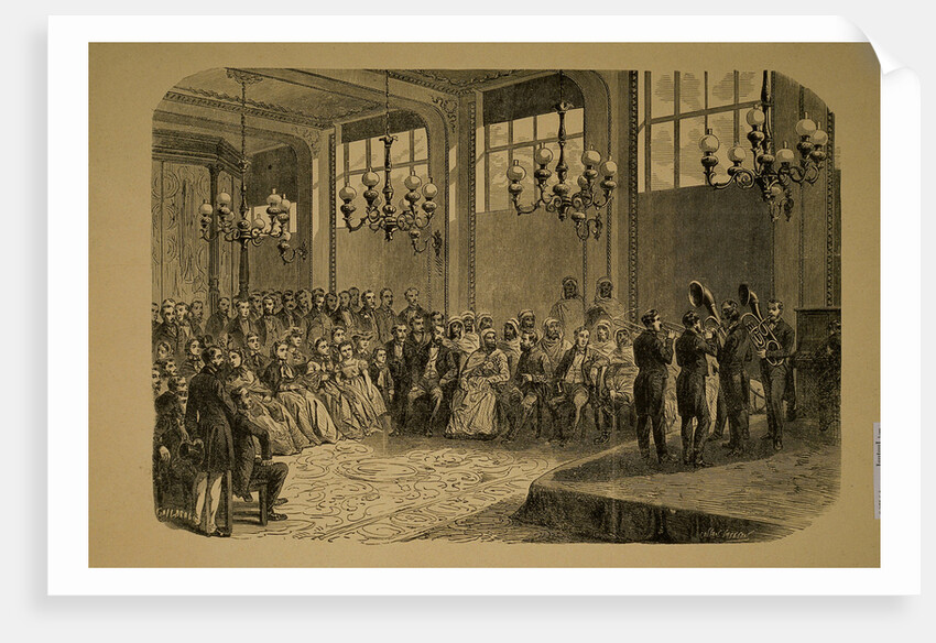 Concert of Adolphe Sax in presence of the Emir Abd-el-Kader, 1865 by Anonymous