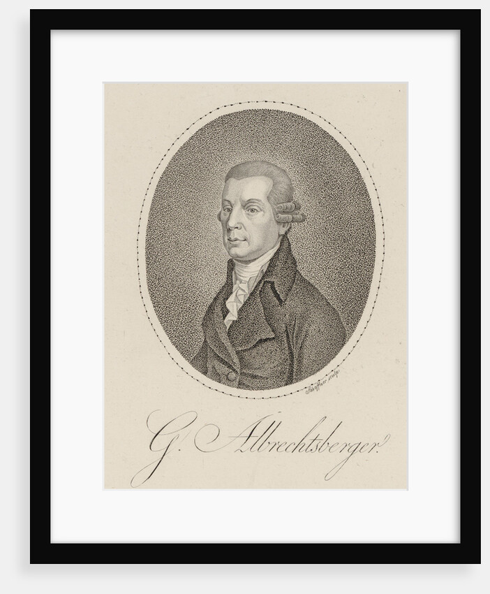 Portrait of the composer Johann Georg Albrechtsberger, c. 1800 by Anonymous