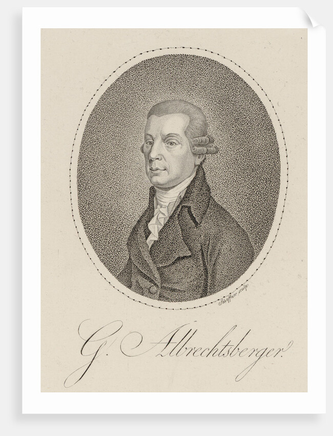 Portrait of the composer Johann Georg Albrechtsberger, c. 1800 by Anonymous