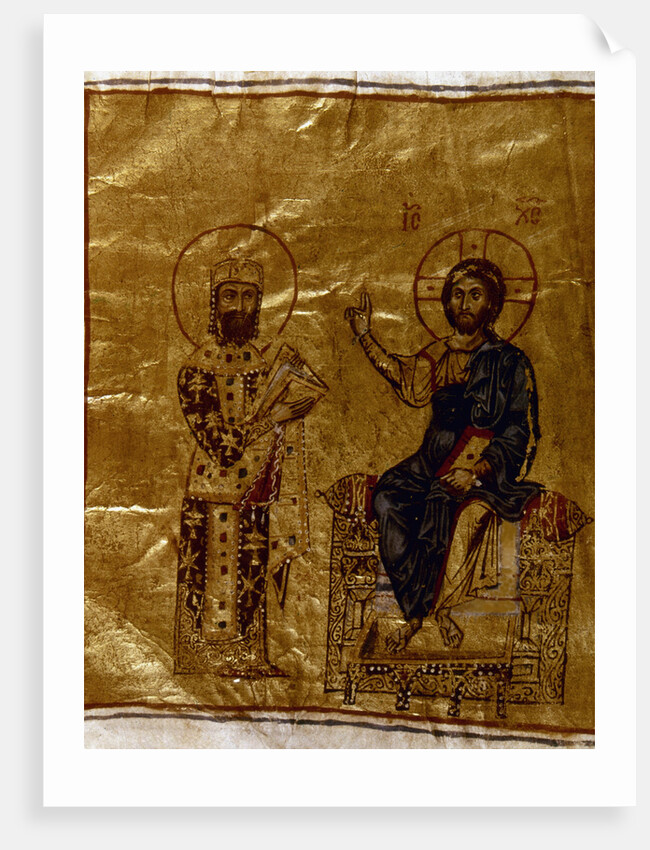 Alexius I Comnenus before Christ, 12th century by Anonymous