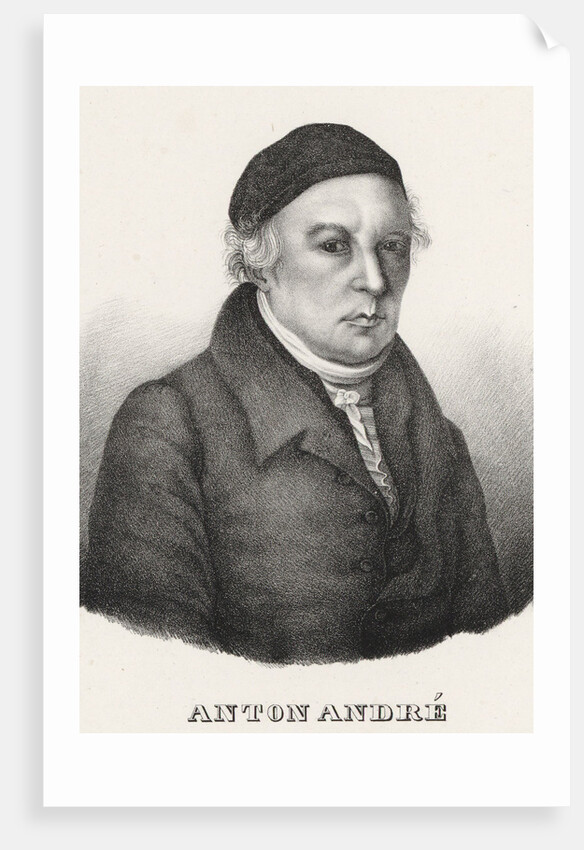 Portrait of the composer Johann Anton André, 1840 by Anonymous