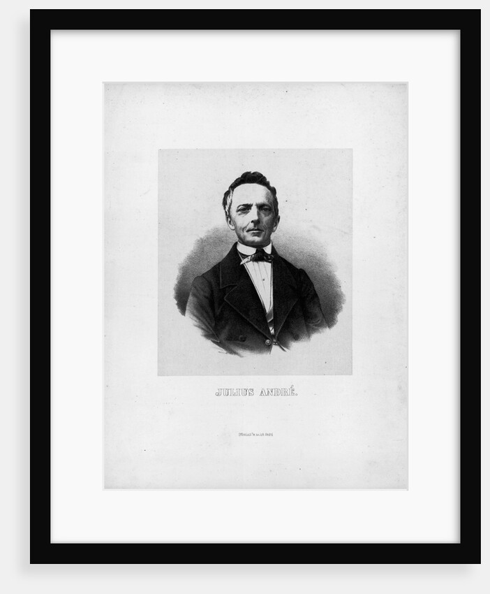 Portrait of the composer Julius André by Anonymous