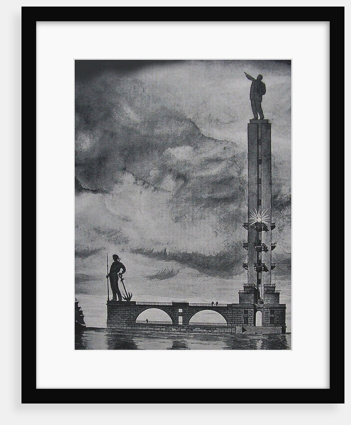 Design for a Lenin monument in Leningrad harbor, 1932 by Anonymous