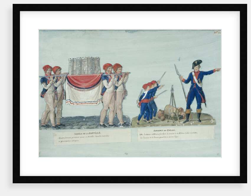 Model of the Bastille. Oath of Children, c. 1793 by Anonymous
