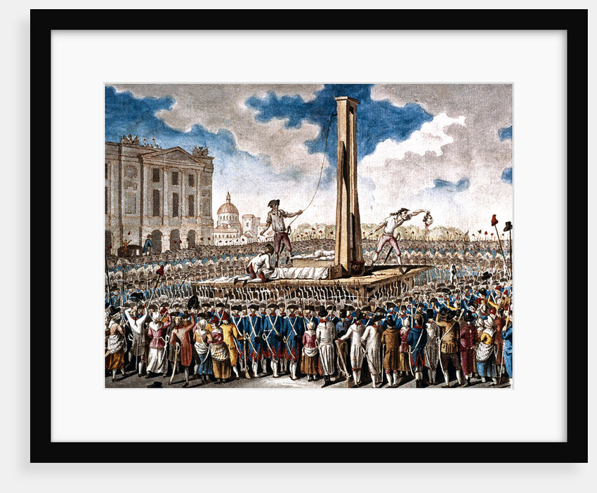 The Execution of Louis XVI in the Place de la Revolution on 21 January 1793, 1790s by Anonymous