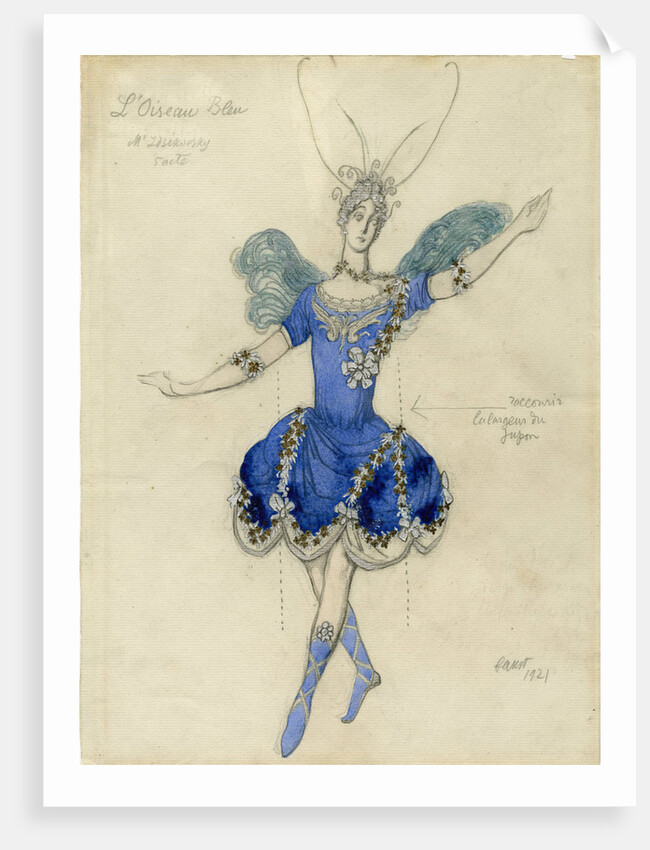 Costume design for the ballet Sleeping Beauty by P. Tchaikovsky, 1921 by Anonymous