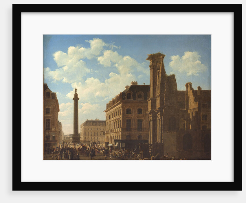 The Place Vendôme and Rue de Castiglione with the Ruins of the Church of the Feuillants, 1808 by Anonymous