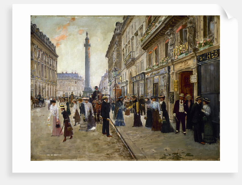 Workers leaving the Maison Paquin, in the Rue de La Paix, c. 1912 by Anonymous
