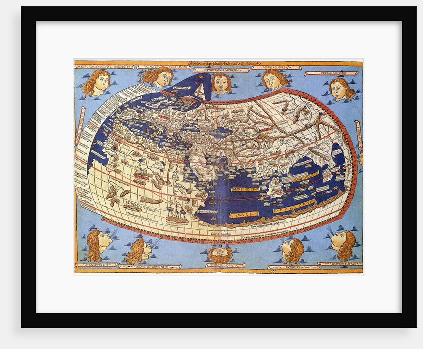 Ptolemy World map, 1467 by Anonymous