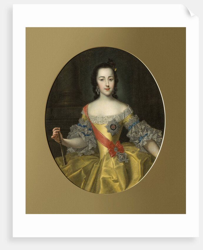 Portrait of the Grand Duchess Ekaterina Alekseyevna, c. 1745 by Anonymous