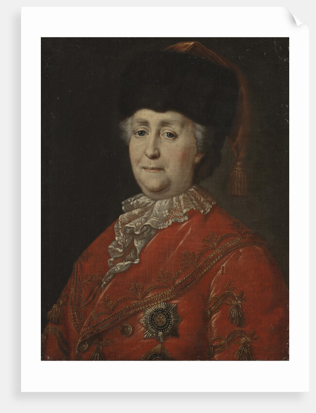 Portrait of Empress Catherine II in Travel Dress, 1787 by Anonymous