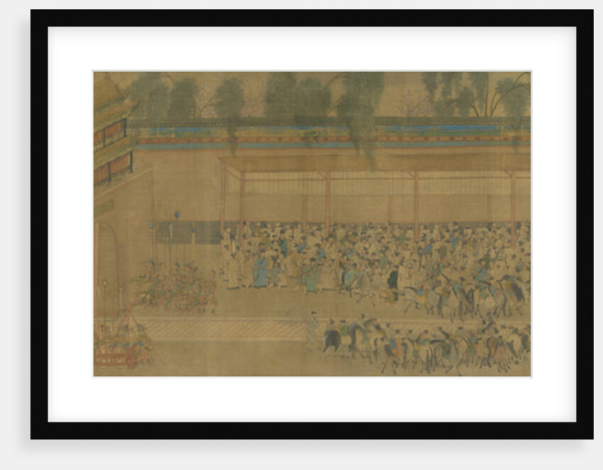 The Imperial examination, Detail of the Handscroll Viewing the Pass List by Anonymous