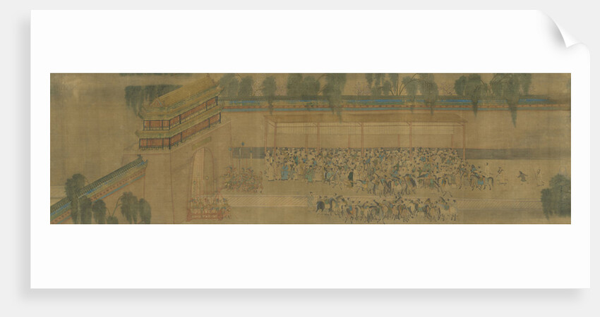 The Imperial examination, Detail of the Handscroll Viewing the Pass List by Anonymous