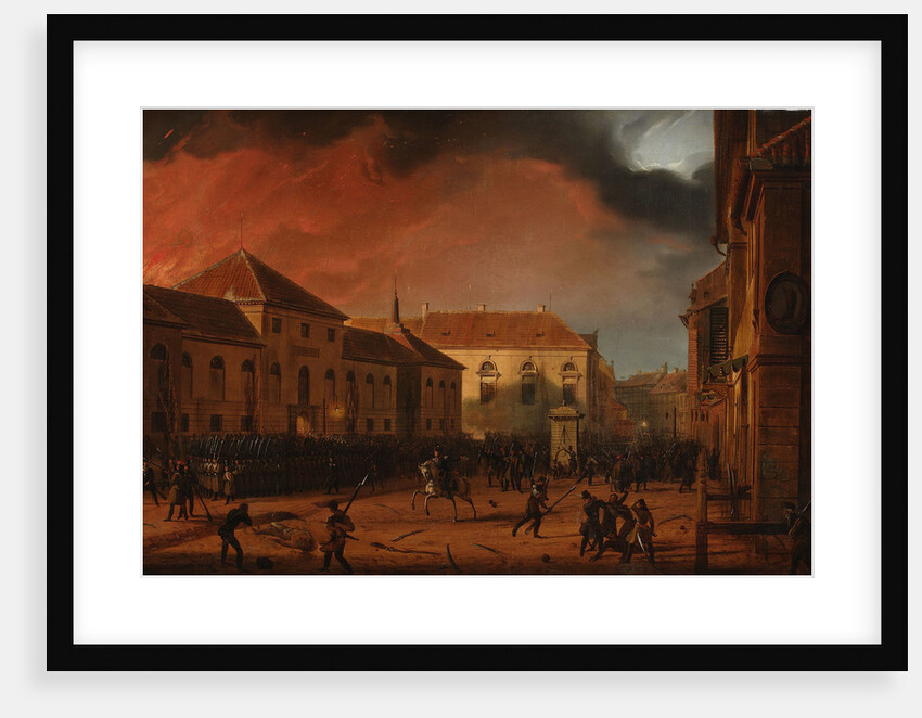 Fire of the Warsaw Arsenal, 1831 by Anonymous